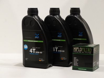Buell XB12R Firebolt Bj:04-10, 3Ltr., pec-X 20W50, l- u. Ölfilter
