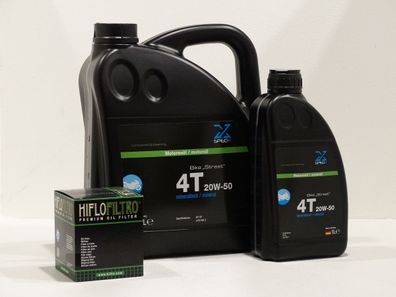 Kawasaki ZZ-R 1200 Bj:02-05, 5Ltr., pec-X 20W50, l- u. Ölfilter