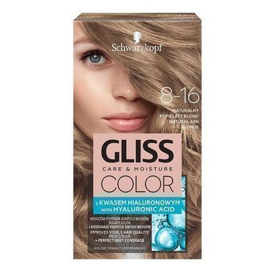 Schwarzkopf Gliss Color Creme Haarfarbe 8-16 Aschblond, 120ml