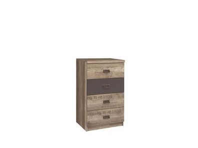 Kommode mit Schubladen Malcolm - Schubladenschrank - Sideboard - Braun