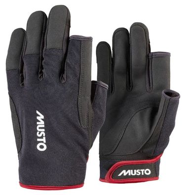 Musto, Segelhandschuh Essential Sailing Glove 2.0 L/F, Schwarz