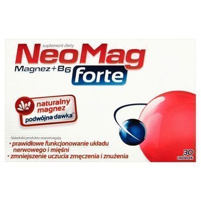 NeoMag Forte, Magnez + B6, 30 tabletek