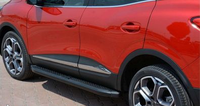 Trittbretter passend für Audi Q2 ab 2016 Ares mit TÜV - Farbe: Schwarz