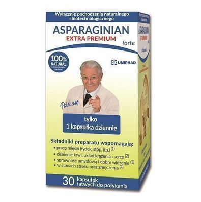 Asparaginian Extra Forte, 30 Kapseln - Uniphar