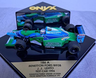 Benetton Ford B193B Test Car 1994 Formel 1 - #6 J.J. Lehto , Onyx