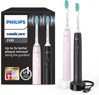 Philips Sonicare 3100 Elektrische Zahnbürste Zweierpack (HX3675/15) ?? Neu&OVP