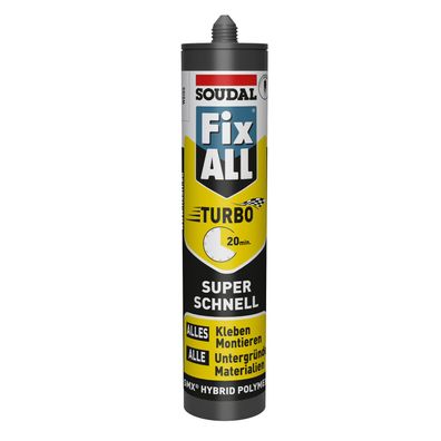 Soudal Fix ALL Turbo weiß 290ml Hybrid Kleb-/Dichtstoff, extrem schnell