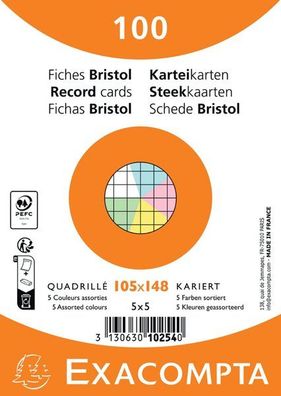 Karteikarten A6 Kari ert 100St/Pkg st