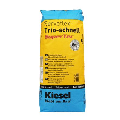 Kiesel Servoflex-Trio SuperTec schnell 20kg - Liefermenge: 1 Sack 20kg