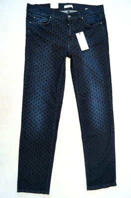 ANGELS Cici gemusterte Damen Jeans Gr.38 Reg. Stretch dunkelblau 89,95 € NEU