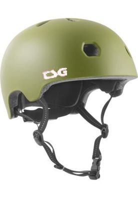 TSG Skate Helm Meta Solid Color satin olive - Größe / Kopfumfang in cm: