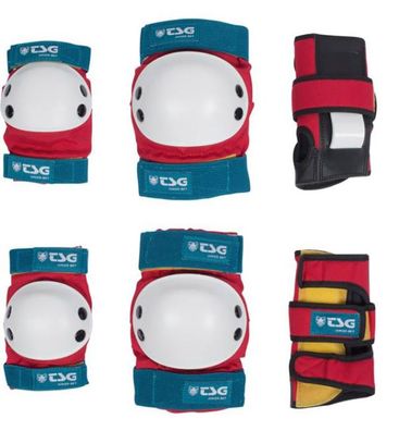 TSG Kids Skate Protektor Set red-white-blue