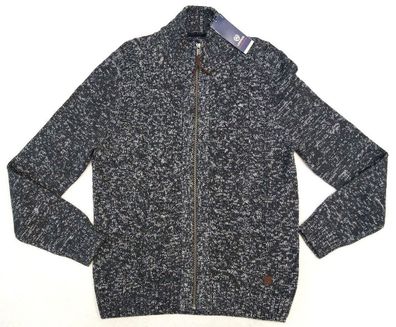 LERROS Strickjacke Stehkragen mit Reißverschluss Gr. L dunkelgrau 79,99 € NEU