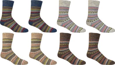 SOCKS PUR Hygge-Socken mit Alpakawolle Vollplüsch-gefüttert 2 Paar