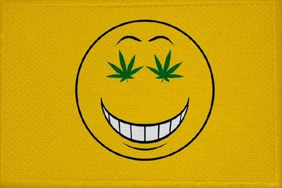 Aufnäher Smily Motiv Nr. 61 Flagge Patch 9 x 6 cm