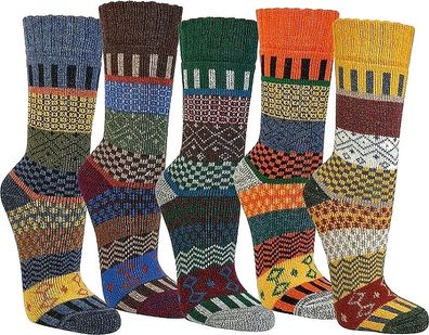 SOCKS PUR ABS-„Hygge-Socken mit Wolle Skandinavien-Stil 2 Paar