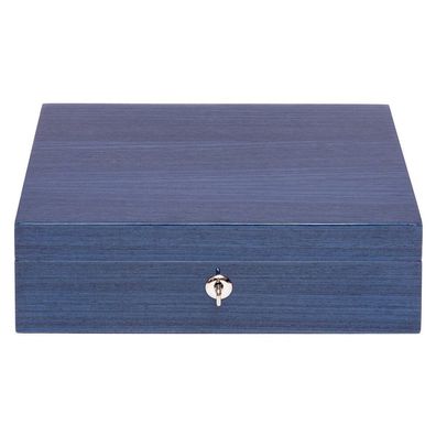 Rapport London - Uhrenbox fuer 8 Uhren - blau - Heritage - L403