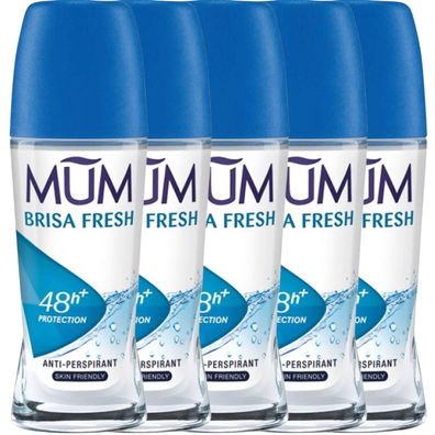 Deo Roll On UNISEX Deodorant MUM BRISA FRESH Deodorant 5x 50ml (€ 95,56 / /)