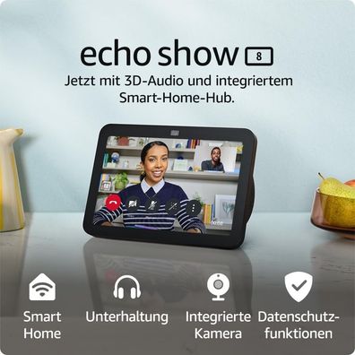 Amazon Echo Show 8 (3. Gen) Smart Display-Lautsp.-Anthrazit Neu & OVP Versandfrei