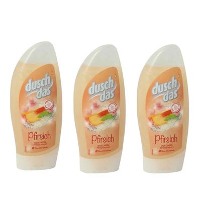 Duschgel Frauen dusch das Pfirsich 3x250ml Flasche Pfirsich Duft (€19,85/L)