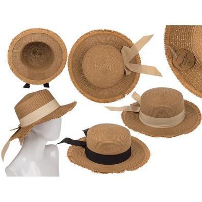 Strohhut mit Schleife, Basic chic,