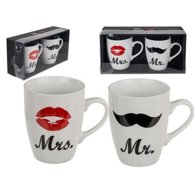 New Bone China-Becher, Mr. & Mrs.,