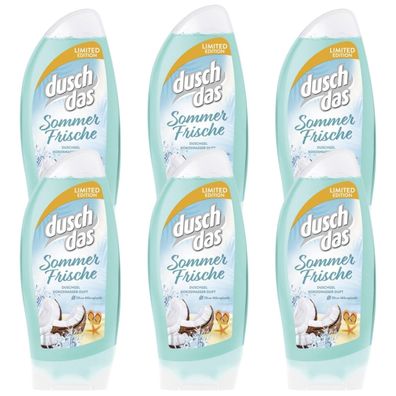 Duschgel Damen Frauen dusch das Sommerfrische Kokos 6x 250ml Flasche (€14,59/L)