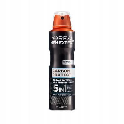 L'Oreal Paris Men Expert Carbon Protect Antitranspirant Spray, 150 ml