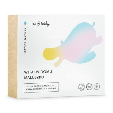 Hagi Baby Willkommen im Zuhause Babyset: Windelcreme 50ml + Körperöl 150ml + Gesichts