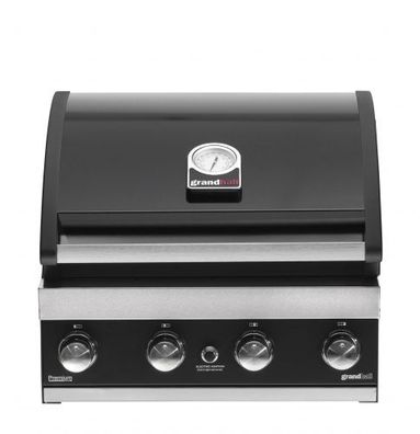Grandhall Premium G4 Einbau Gasgrill Edelstahl 4 Brenner 14 kW Grill Einbaugrill