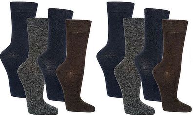 SOCKS PUR Wollsocken mi Schafwolle mit angenehmen weichen Komfort-Piqué-Bund 2 Paar