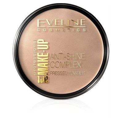 Eveline Cosmetics Mineralpuder mit Seide 35 Golden Beige, 14g - Mattierender Effekt