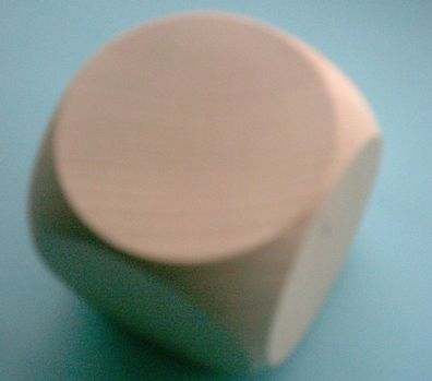 Würfel aus Holz natur 60 mm