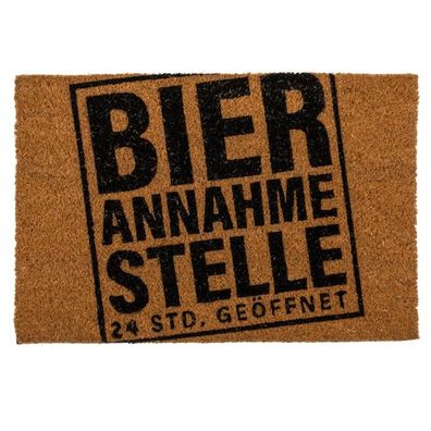 Fußmatte, ierannahmestelle, ca. 60 x 40 cm,