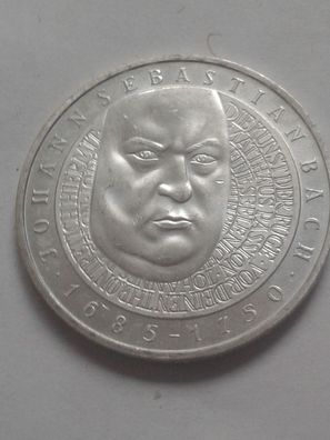 10 Mark 2000 Johann Sebastian Bach 15,5g Silber 10 DM 2000 Bach 925er Silber