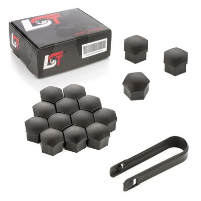 15x Radschrauben Abdeckkappen Radschraubenkappen 17 mm schwarz Matt für BMW MINI