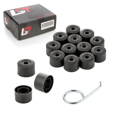 15x Radschrauben Abdeckkappen Radschraubenkappen 17 mm schwarz für BMW MINI