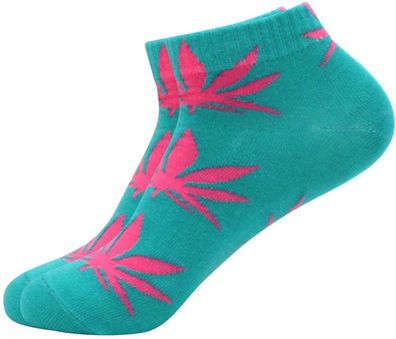 Cannabis Sneakers - Cannabis-Pflanzen Socken in 1/4-Länge - Farbe 3