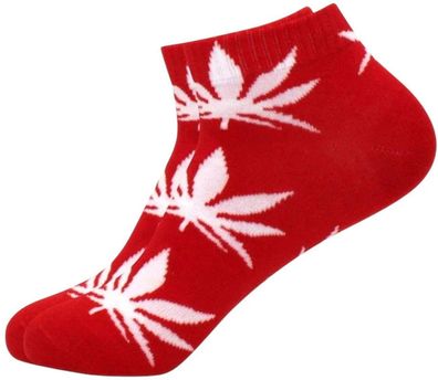 Cannabis Sneakers - Cannabis-Pflanzen Socken in 1/4-Länge - Farbe 6