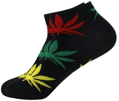 Cannabis Sneakers - Cannabis-Pflanzen Socken in 1/4-Länge - Farbe 11