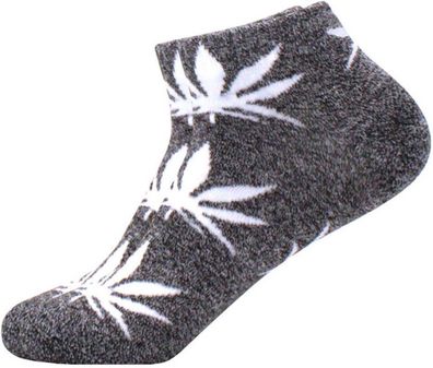 Cannabis Sneakers - Cannabis-Pflanzen Socken in 1/4-Länge - Farbe 21