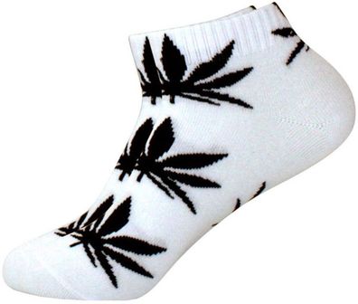 Cannabis Sneakers - Cannabis-Pflanzen Socken in 1/4-Länge - Farbe 26