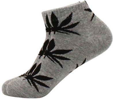 Cannabis Sneakers - Cannabis-Pflanzen Socken in 1/4-Länge - Farbe 27