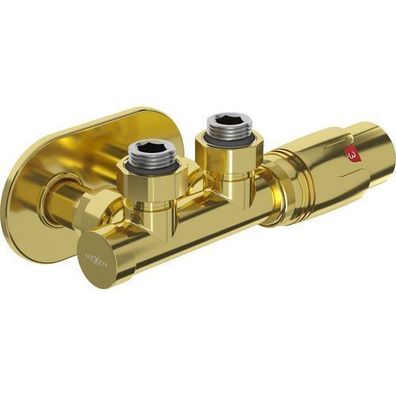 Mexen G00 Thermostat-Set Gold Eckform DN50 Rosette