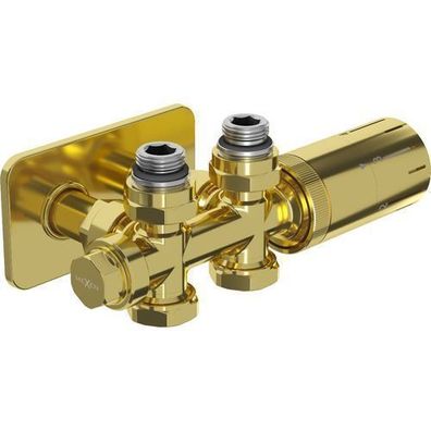 Thermostat-Set G05 Messing, Gold, DN50, Mexen