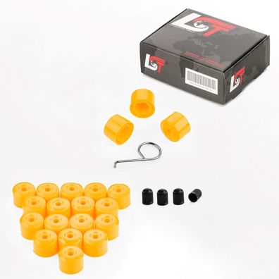 20x Radschrauben Kappen 17mm gelb für JEEP Chevrolet Chrysler FORD ROVER