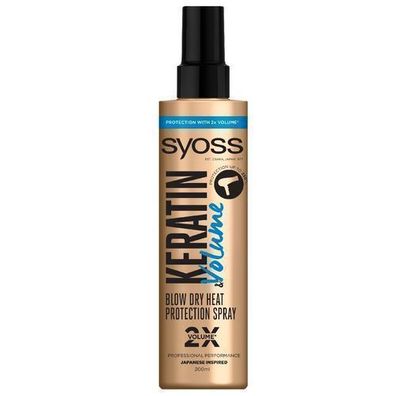 Syoss Keratin & Volumen Hitzeschutzspray 200ml â?? Volumen & Schutz fér Ihr Haar