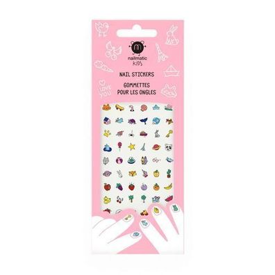 Premium Kindernagelsticker von Nailmatic - 50 Stéck Happy Nails fér fröhliche Nagelpf