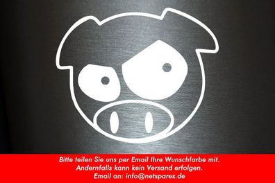 1 x 2 Plott Aufkleber Schwein Pig Pigs Schweine Sticker Shocker Tuning Fun Gag