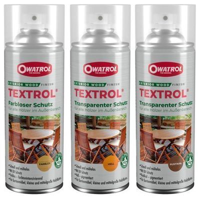 Owatrol Textrol Spray - Holzschutz-Spray für alle Hölzer